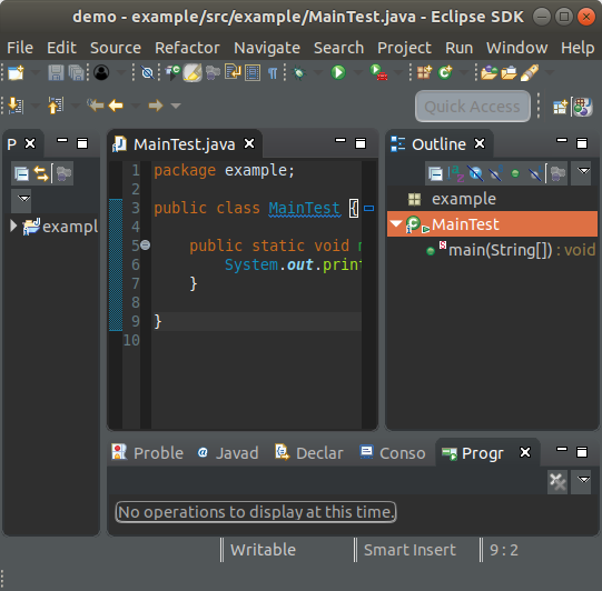 Dark themed IDE